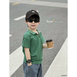 Áo phông polo basic Beemo FASHION cho bé