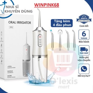 Máy tăm nước vệ sinh răng miệng, Máy Tăm Nước Oral Irrigator Cầm Tay, Sạc Pin Chống Thấm Nước, Bảo Hành 6 Tháng