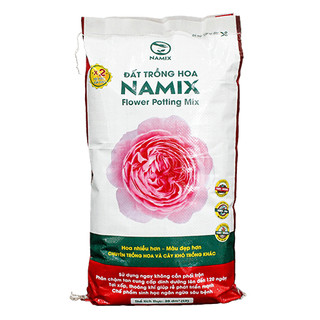 Đất trồng hoa Namix bao 20dm3 khoảng 10kg, đất hoa hồng Namix, giá thể trộn sẵn chuyên trồng hoa