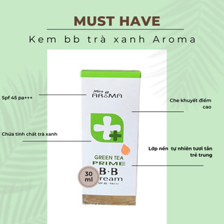 Kem nền đa năng trà xanh Mira Aroma Prime Green Tea B.B Cream