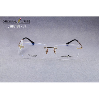 Gọng kính khoan không viền cao cấp Titan Original Write A Dong Eyewear
