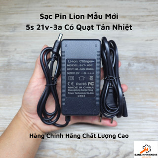 Sạc pin lion 5s-21v-3a model: sjt-65e có quạt tản nhiệt công suất cao