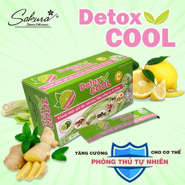 Bột Sủi Thanh Nhiệt Mát Gan Sakura Detox Cool - Thải Độc Đẹp Da