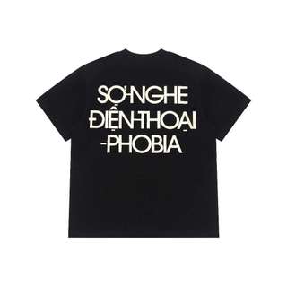 Songhedienthoai-phobia black t-shirt - numbers chính hãng