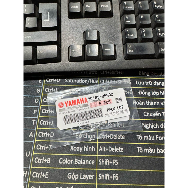 Túi 5 kẹp định vị cao su mào Ex155vva 2024 zin chính hãng yamaha