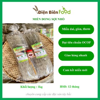 Miến dong sợi nhỏ, miến dong sùng bầu,điện biên, miến dai giòn thơm ngon gói 1kg