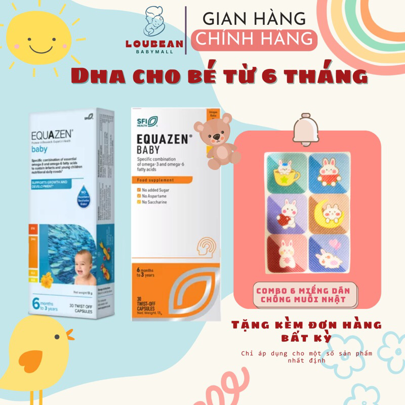 DHA EQUAZEN tinh khiết bổ sung OMEGA 3 và omega 6 cho bé từ 6 tháng chuẩn