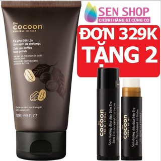 Tẩy da chết Cocoon tẩy tế bào chết da mặt cocoon tẩy da chết mặt cà phê đắk lắk cocoon cho làn da mềm mại & rạng rỡ 150m