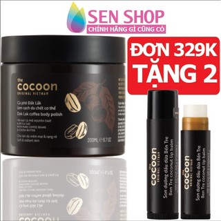 Tẩy da chết Cocoon tẩy da chết cocoon body tẩy da chết body tẩy da chết cơ thể cà phê đắk lắk cocoon da sáng mịn - 200g