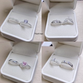 Nhẫn đôi bạc thật nhiều mẫu lựa chọn đủ size luôn