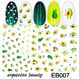 STICKER DÁN MÓNG HÌNH QUẢ BƠ