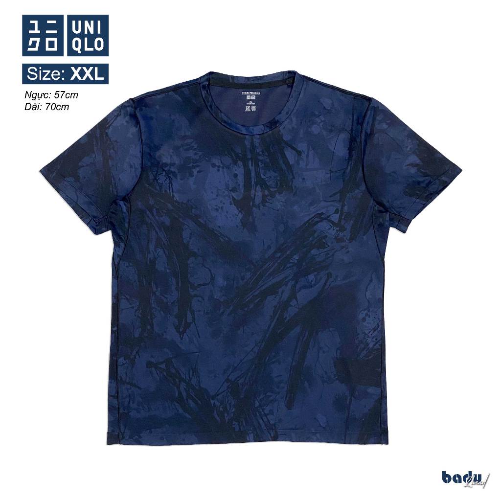 Áo thun Uniqlo 2hand size XXL | Màu xanh