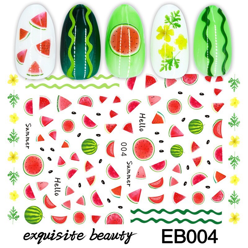 STICKER DÁN MÓNG HÌNH DƯA HẤU