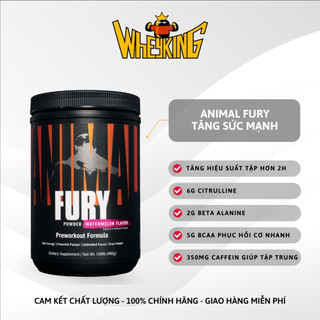 Animal Fury 30 lần dùng, pre workout + kèm 5g BCAA