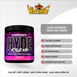 HYDE Xtreme Pre Workout tăng sức mạnh, pump cơ tối đa