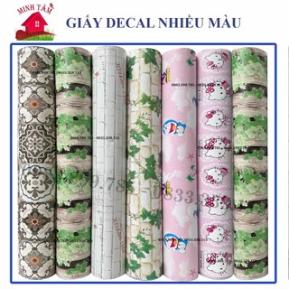 Decal giấy dán tường hoa văn khổ 90cm