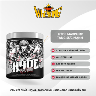 Hyde Maxpump tăng sức mạnh, không caffein, 30 lần dùng