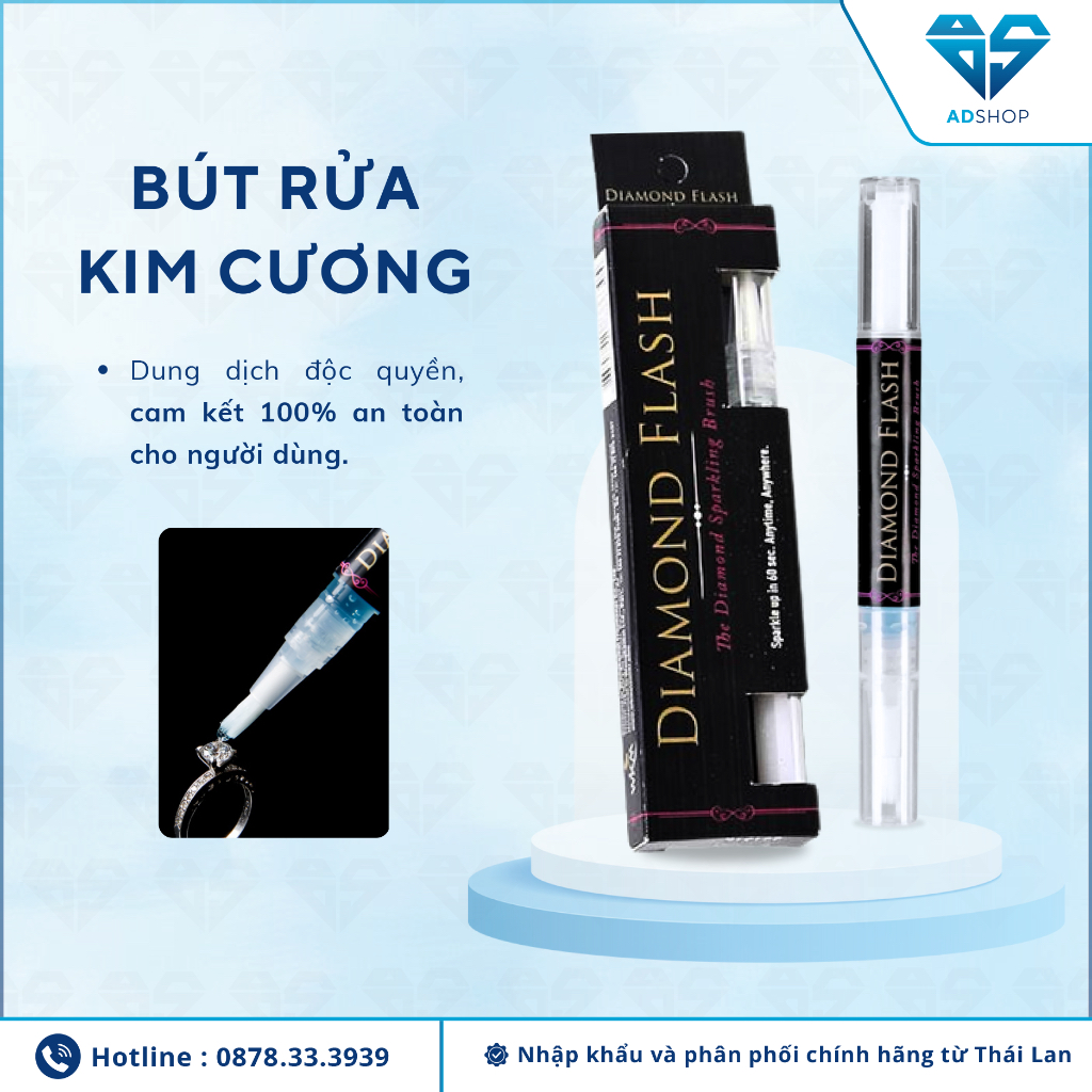 Bút Rửa Làm Sạch, Làm Sáng Kim Cương - Ad Shop - (Chính Hãng Wongkamol - Thái Lan)