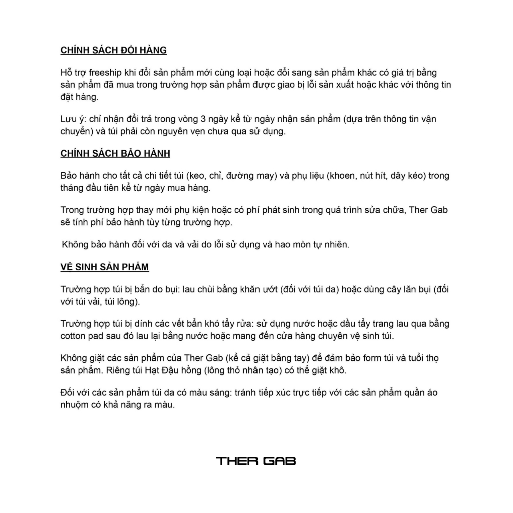 Túi Bánh Giầy Ther Gab