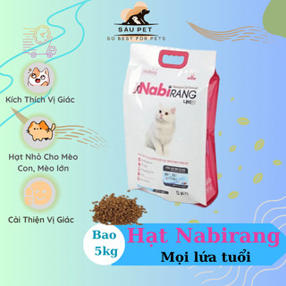 Thức ăn Hạt cho mèo Nabirang Hạt cho mèo mọi lứa tuổi Túi 5KG