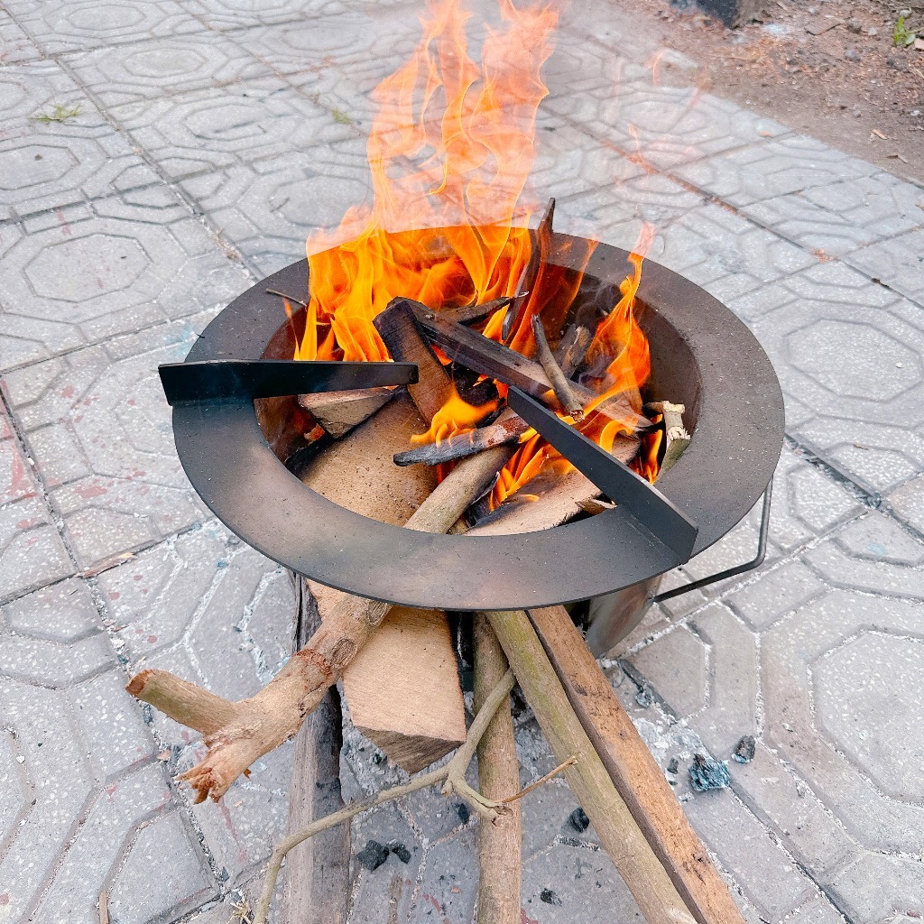 Bếp củi, bếp lò đun nấu củi thông minh tiết kiệm đa năng dã ngoại mini ngoài trời cắm trại (Giadungg