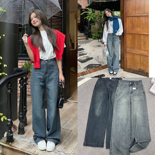 QUẦN JEANS SUÔNG ỐNG RỘNG 2 MÀU ĐẬM NHẠT Q.7397.98