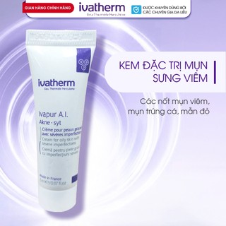  Kem giảm mụn sưng đỏ Ivapur AI Ivatherm 5ml