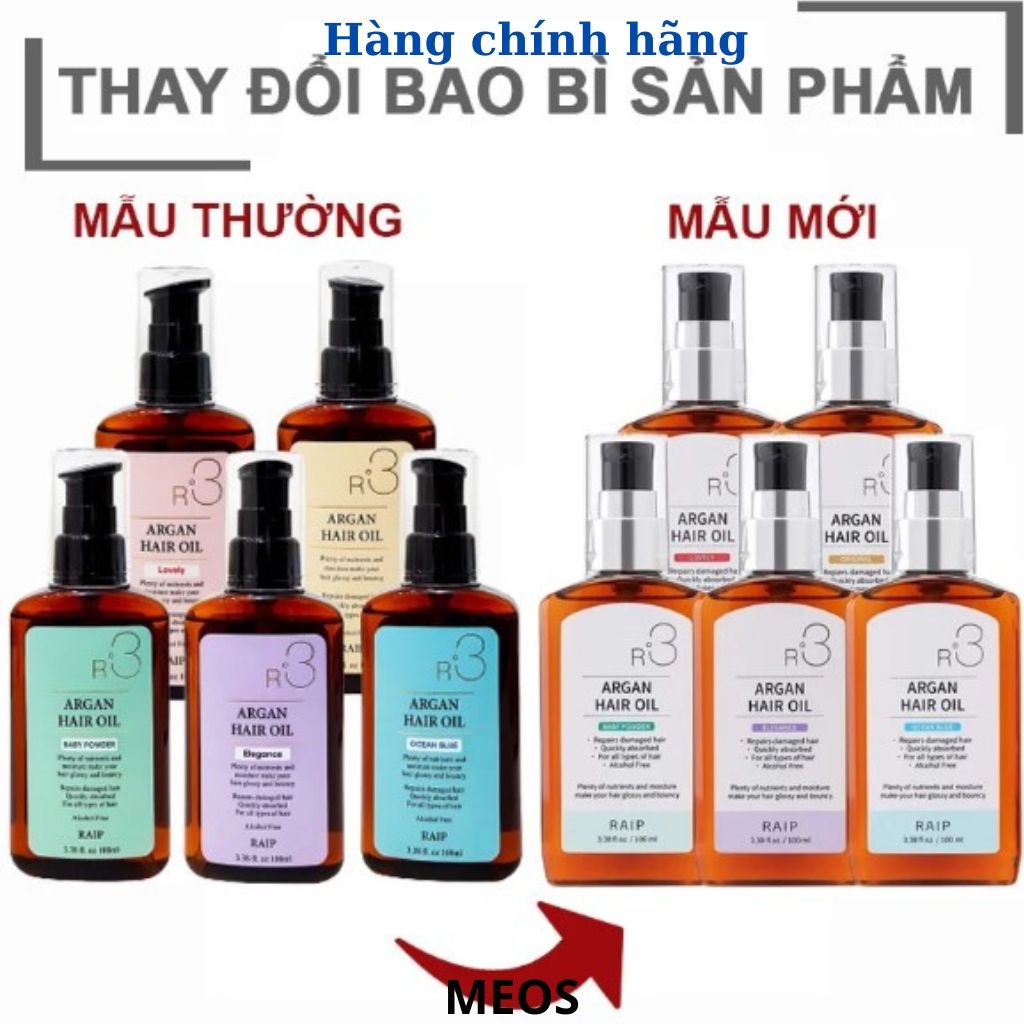 Dầu Dưỡng Tóc Argan Raip R3 Argan Hair Oil 100ml