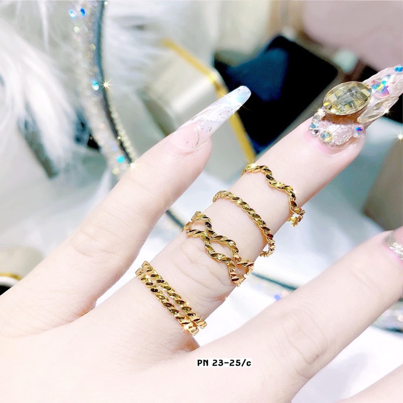 nhẫn phay sáng kiểu sóng