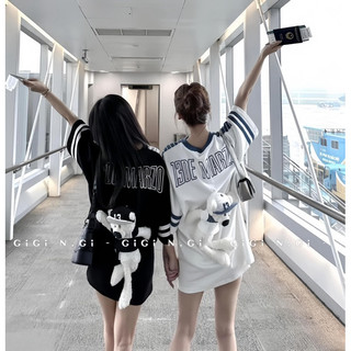Áo thun tay lỡ bóng rổ gấu chất cotton khô dày dặn ảnh thật ở cuối