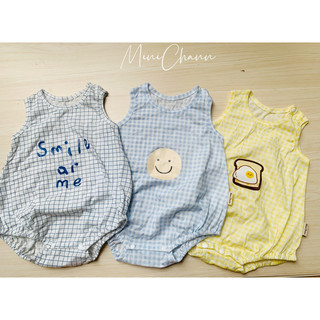 Body sát nách cotton cho bé trai bé gái 0-24 tháng MiniChann