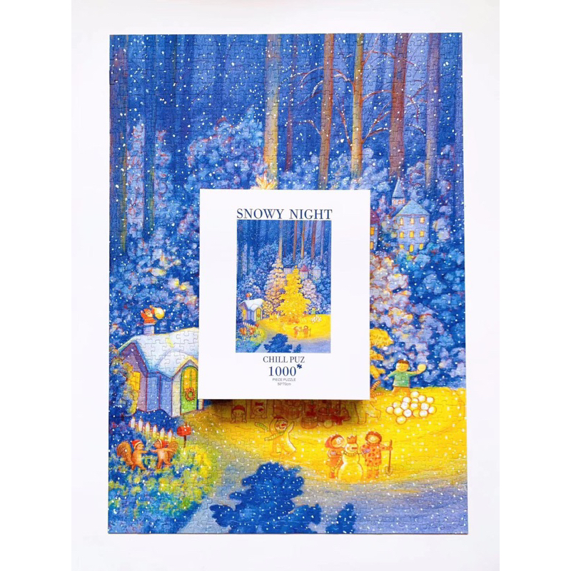 Bộ tranh ghép Snowy Night