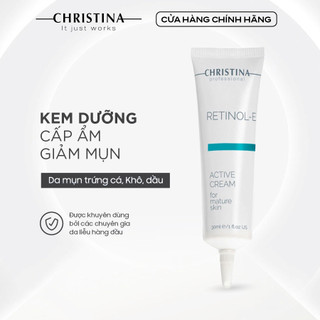  Kem Dưỡng Retinol E Active Cream CHRISTINA Hỗ Trợ Cấp Ẩm, Giảm Mụn - 30ml