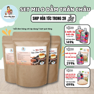Set milo dầm trân châu pudding siêu ngon (10-15 Ly) - GIAN BẾP NHỎ ORINO