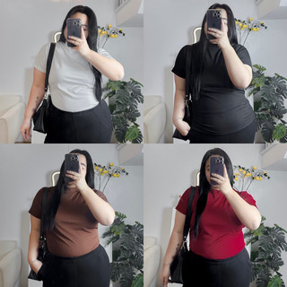 Áo thun gân basic bigsize