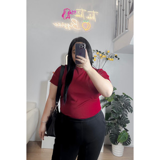 Áo thun gân basic bigsize