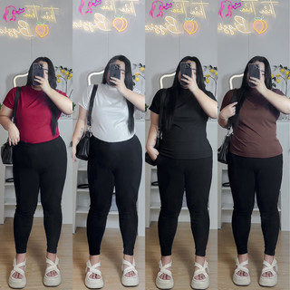 Áo thun gân basic bigsize