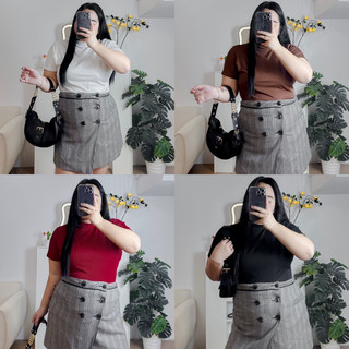 Áo thun gân basic bigsize
