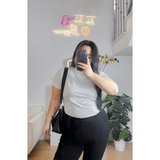 Áo thun gân basic bigsize