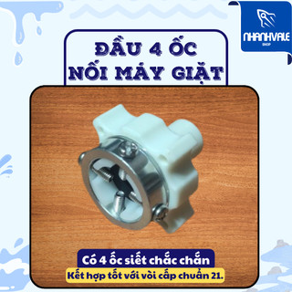 Béc (bét) đầu 4 ốc gắn nối dây cấp nước máy giặt