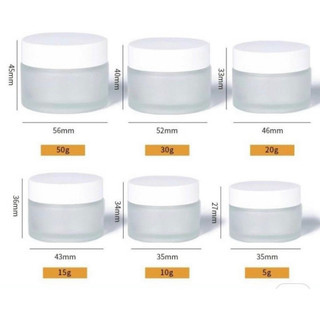 Hũ face thuỷ tinh 15gr-10gr-15gr-20gr-30gr-50gr