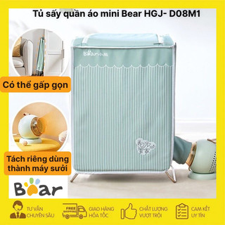  Máy sấy quần áo mini Bear HGJ-B08M1 gấp gọn sưởi ấm đa năng 2in1 
