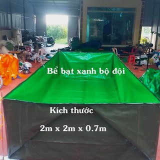 Bể bạt xanh bộ đội kích thước 8m x 2.5m x 1m