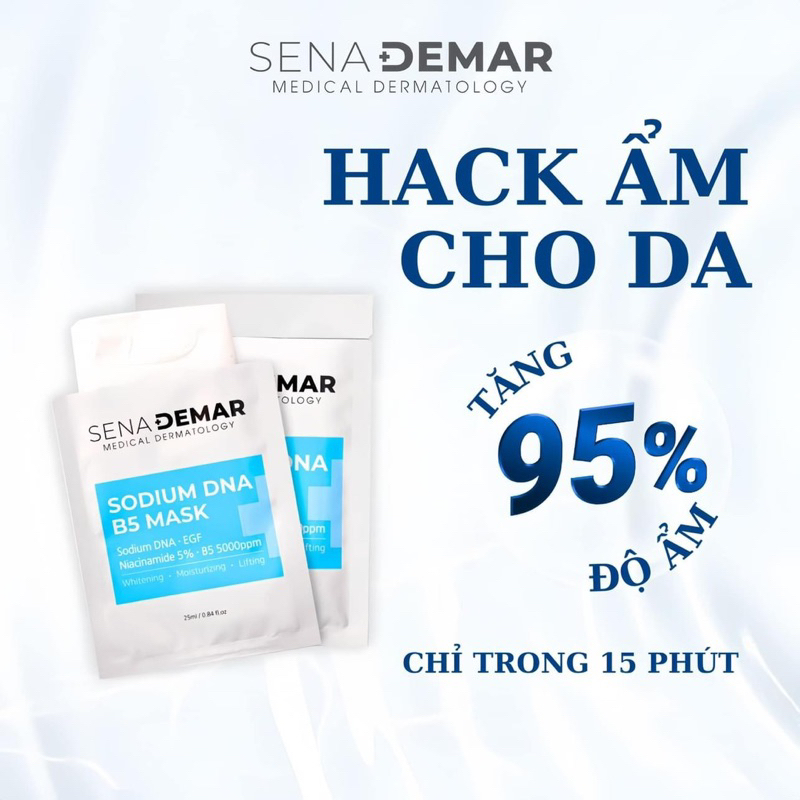Mặt nạ mask b5 senademar dưỡng trắng da hạn dùng 2027