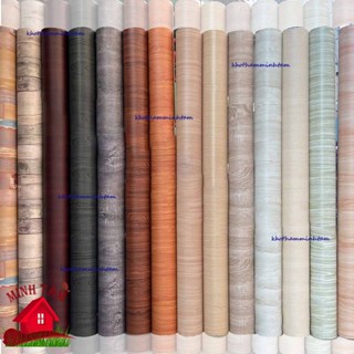 [Khổ 1,2m] Vân gỗ - Chọn màu Decal vân gỗ - Giấy dán tường bàn tủ có sẵn keo