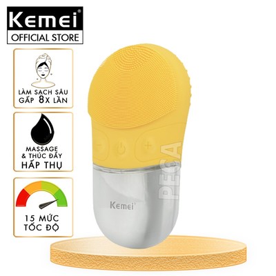 [THANH LY NEW] Máy rửa mặt KEMEI KM-1070 làm sạch da mặt thúc đẩy hấp thụ dưỡng chất, tẩy trang phù hợp với mọi loại da