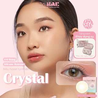 Kính áp tròng Crystal màu nâu trong tự nhiên hãng Dabae