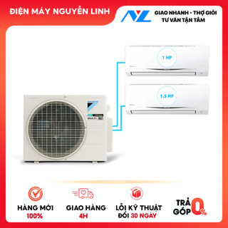 Hệ thống máy lạnh daikin multi s inverter 2.0hp - 1 dàn nóng 2 dàn lạnh