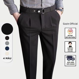 Quần Âu Nam Gozin Official Chất Vải Chống Nhăn,Quần Tây Nam Ống Suông Cao Cấp Phong Cách Hàn Quốc -JA33