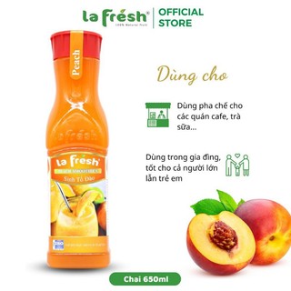 Sinh tố đào la fresh chai 650ml